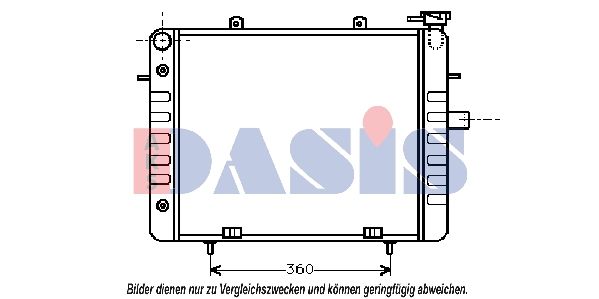 150180N AKS DASIS Радиатор, охлаждение двигателя