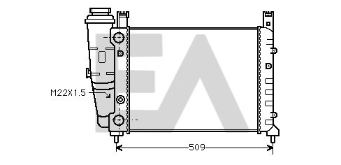 31R25007 EACLIMA Радиатор, охлаждение двигателя