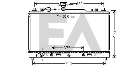 31R52104 EACLIMA Радиатор, охлаждение двигателя