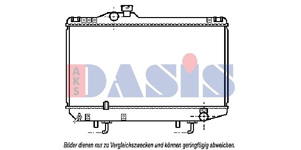 213250N AKS DASIS Радиатор, охлаждение двигателя