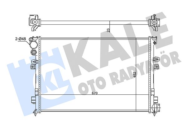 347220 KALE OTO RADYATÖR Радиатор, охлаждение двигателя