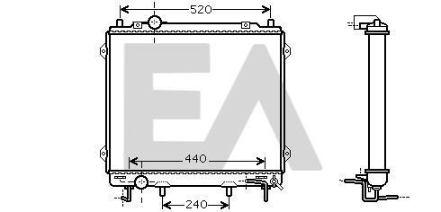 31R28050 EACLIMA Радиатор, охлаждение двигателя