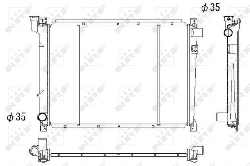 52050 NRF Радиатор, охлаждение двигателя