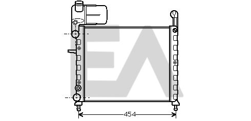 31R25019 EACLIMA Радиатор, охлаждение двигателя