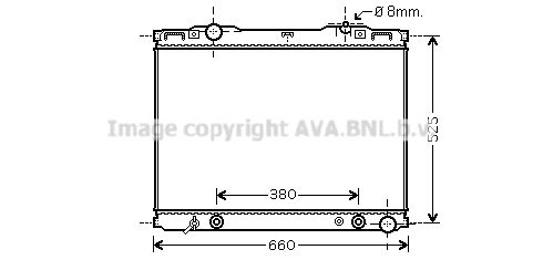 KAA2139 AVA QUALITY COOLING Радиатор, охлаждение двигателя