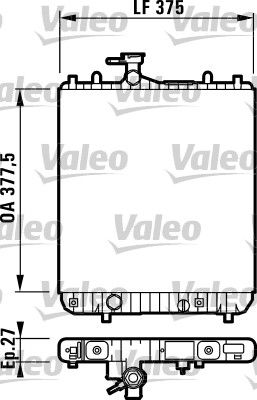 732719 VALEO Радиатор, охлаждение двигателя