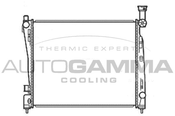 107221 AUTOGAMMA Радиатор, охлаждение двигателя