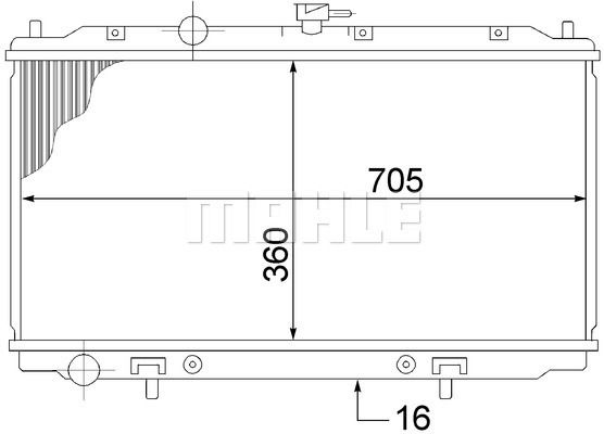 CR1486000S MAHLE Радиатор, охлаждение двигателя