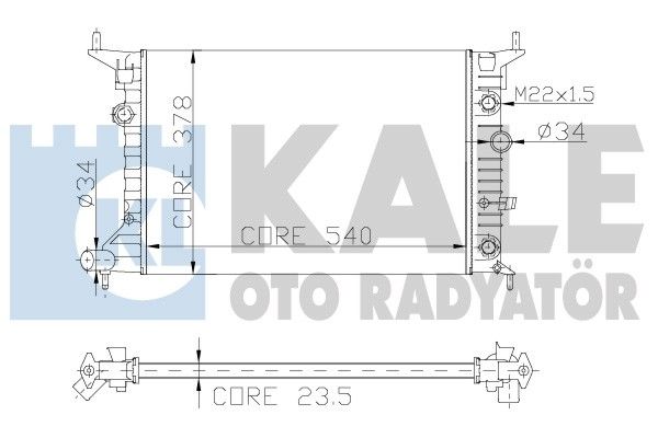 151200 KALE OTO RADYATÖR Радиатор, охлаждение двигателя