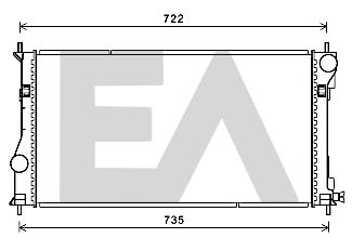 31R71274 EACLIMA Радиатор, охлаждение двигателя