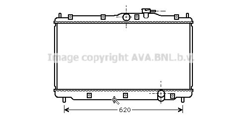 HD2078 AVA QUALITY COOLING Радиатор, охлаждение двигателя