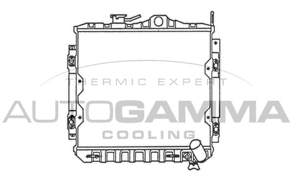 100568 AUTOGAMMA Радиатор, охлаждение двигателя