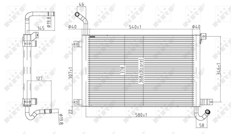 50144 NRF Радиатор, охлаждение двигателя