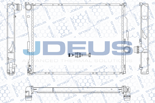 M0050760 JDEUS Радиатор, охлаждение двигателя