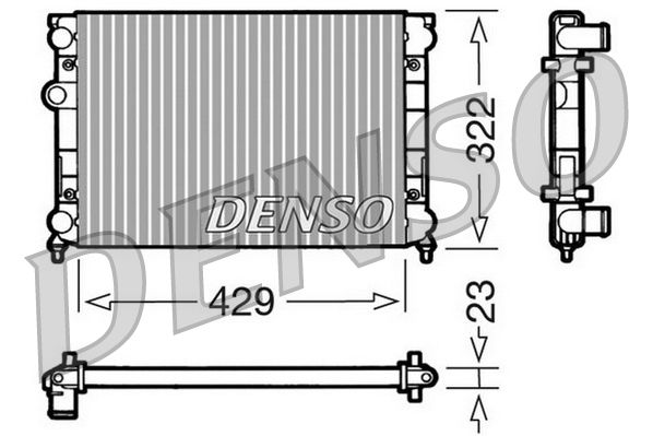 DRM32007 DENSO Радиатор, охлаждение двигателя