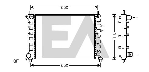 31R40018 EACLIMA Радиатор, охлаждение двигателя