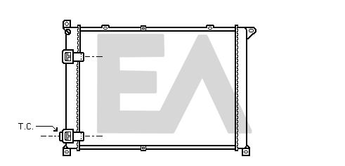 31R60044 EACLIMA Радиатор, охлаждение двигателя