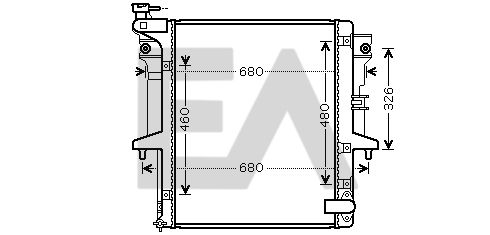 31R51105 EACLIMA Радиатор, охлаждение двигателя