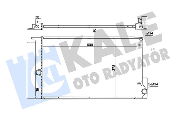 371900 KALE OTO RADYATÖR Радиатор, охлаждение двигателя