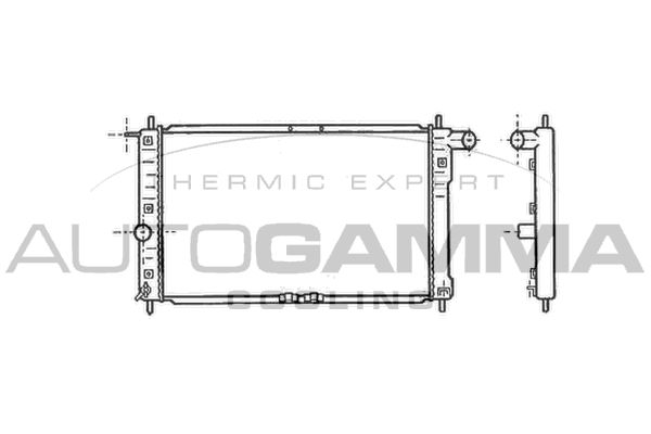 102049 AUTOGAMMA Радиатор, охлаждение двигателя