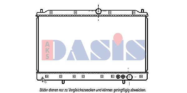 140050N AKS DASIS Радиатор, охлаждение двигателя