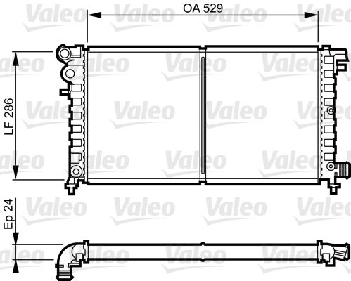 731530 VALEO Радиатор, охлаждение двигателя