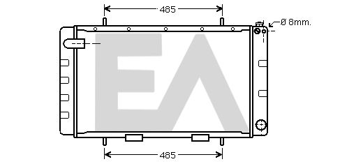 31R05008 EACLIMA Радиатор, охлаждение двигателя