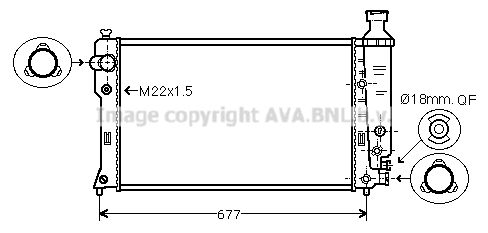 PE2132 AVA QUALITY COOLING Радиатор, охлаждение двигателя