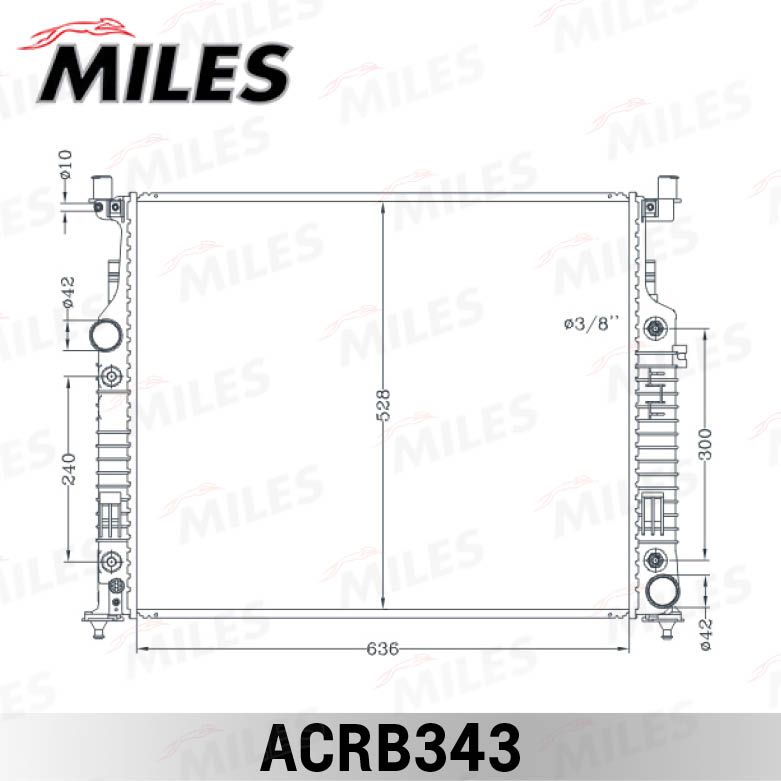 ACRB343 MILES Радиатор, охлаждение двигателя