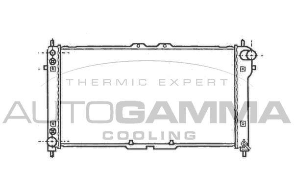 102141 AUTOGAMMA Радиатор, охлаждение двигателя