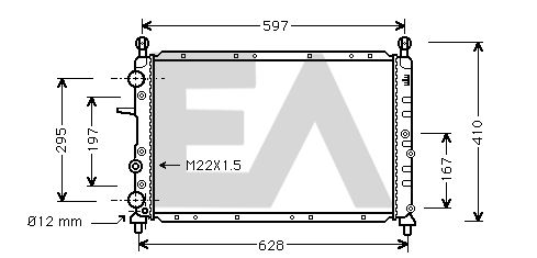 31R03013 EACLIMA Радиатор, охлаждение двигателя