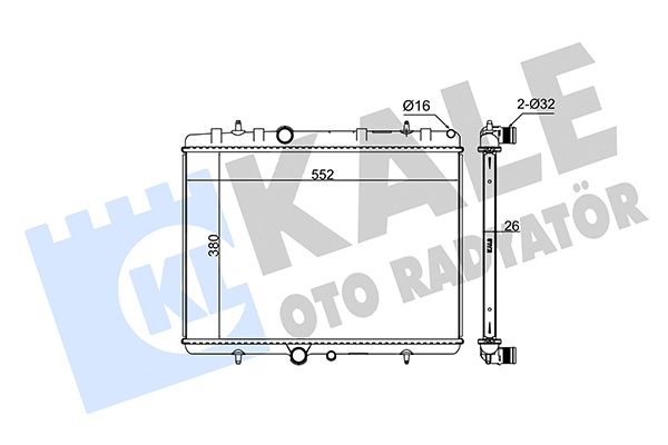 297700 KALE OTO RADYATÖR Радиатор, охлаждение двигателя