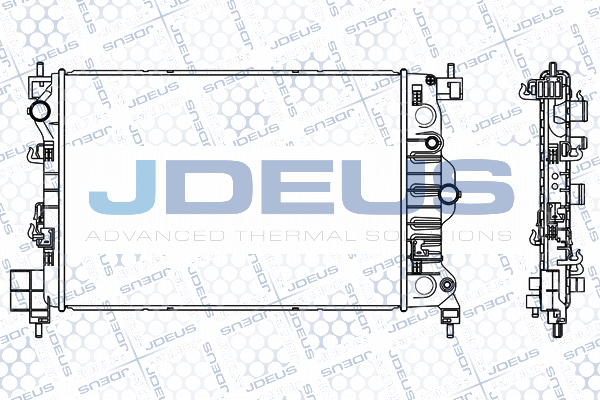 M056018A JDEUS Радиатор, охлаждение двигателя