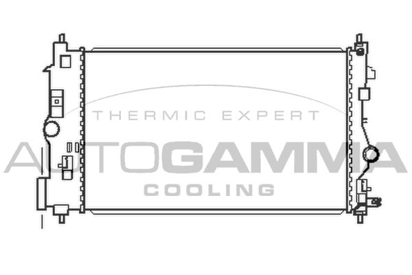 105447 AUTOGAMMA Радиатор, охлаждение двигателя