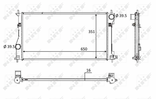 WG1723468 WILMINK GROUP Радиатор, охлаждение двигателя