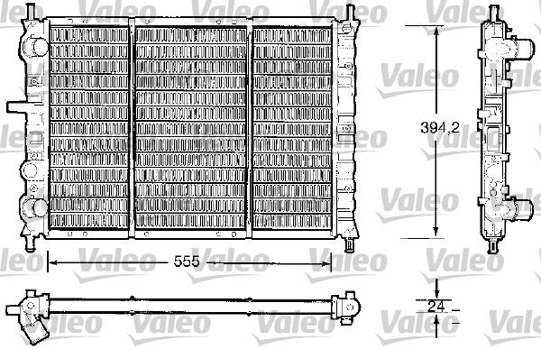 732504 VALEO Радиатор, охлаждение двигателя