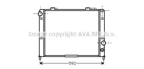 ALA2053 AVA QUALITY COOLING Радиатор, охлаждение двигателя