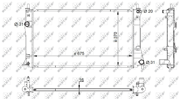 WG1723667 WILMINK GROUP Радиатор, охлаждение двигателя