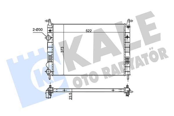 142900 KALE OTO RADYATÖR Радиатор, охлаждение двигателя