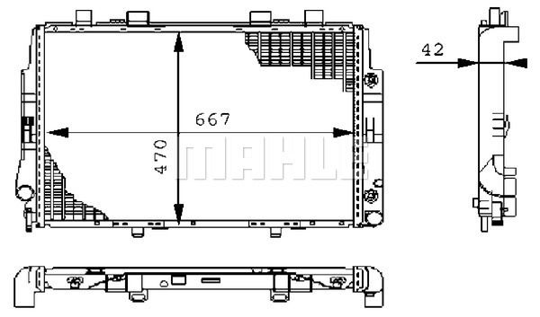 CR247000S MAHLE Радиатор, охлаждение двигателя