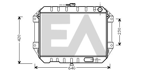 31R19017 EACLIMA Радиатор, охлаждение двигателя