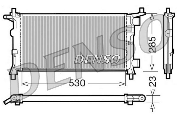 DRM20041 DENSO Радиатор, охлаждение двигателя