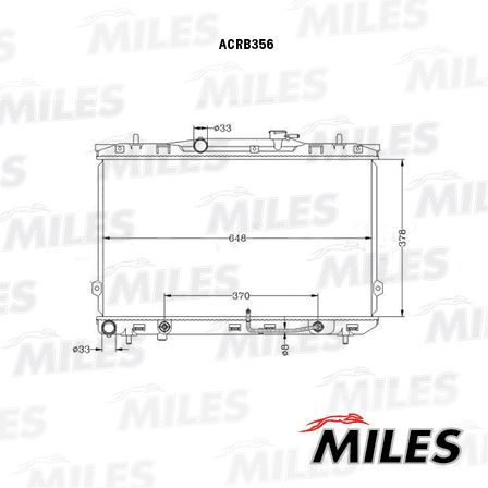 ACRB356 MILES Радиатор, охлаждение двигателя