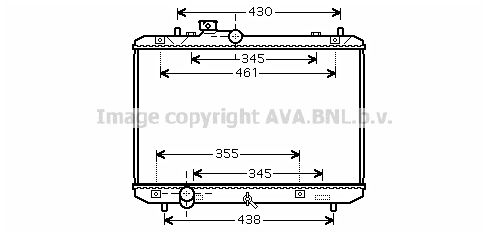 SZ2083 AVA QUALITY COOLING Радиатор, охлаждение двигателя