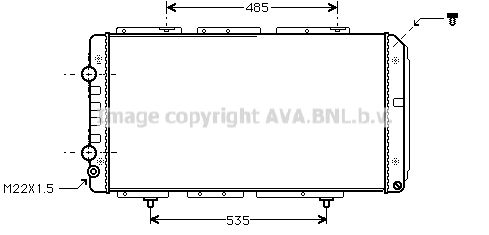 PE2150 AVA QUALITY COOLING Радиатор, охлаждение двигателя