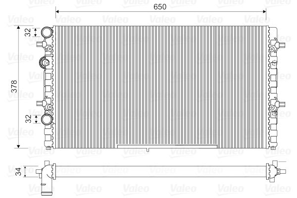 732493 VALEO Радиатор, охлаждение двигателя