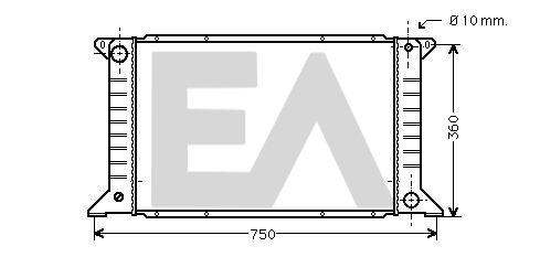 31R22049 EACLIMA Радиатор, охлаждение двигателя