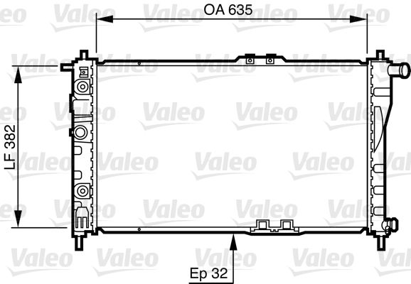 732483 VALEO Радиатор, охлаждение двигателя