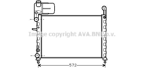 FT2101 AVA QUALITY COOLING Радиатор, охлаждение двигателя