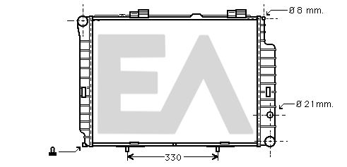 31R50133 EACLIMA Радиатор, охлаждение двигателя